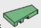Tile 2 x 3 wedge, right in Green, Vertigris