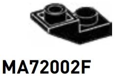Slope Plate Inverted 25 1 x 2 inverse in Black