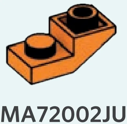 Slope Plate Inverted 25 1 x 2 inverse in Orange, Smoky