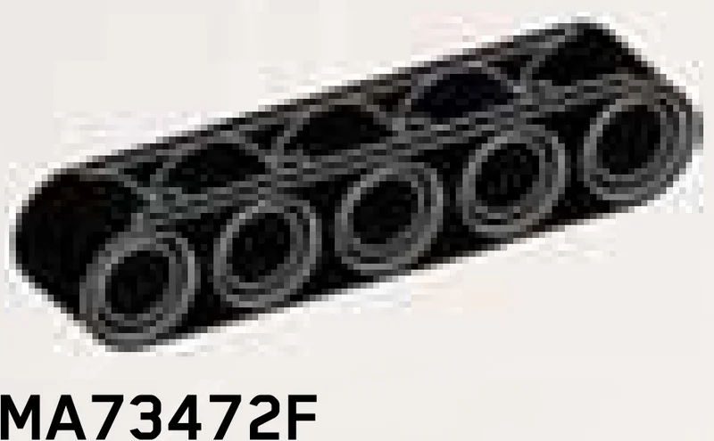 Connector: beam with five holes in Black