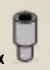 Connector: pipe, small with pin