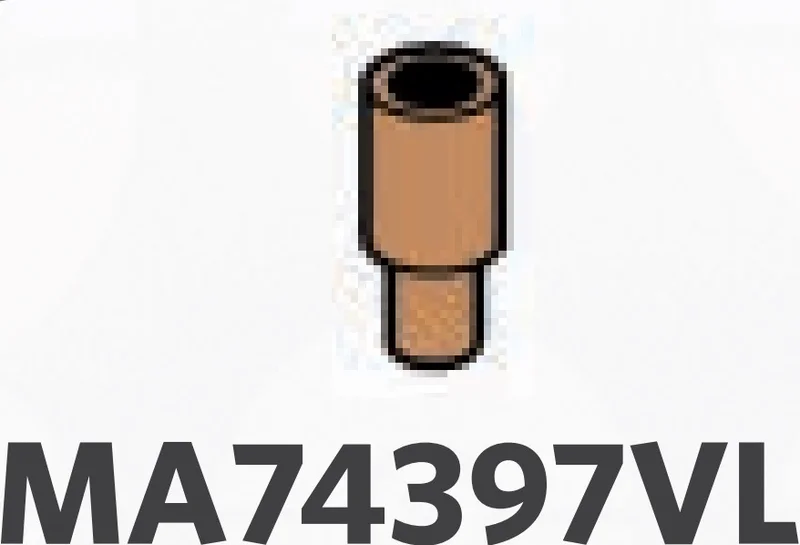 Connector: pipe, small with pin in Brown, Light Nougat