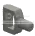 Connector: pin, small with hand grip in Green, Forest