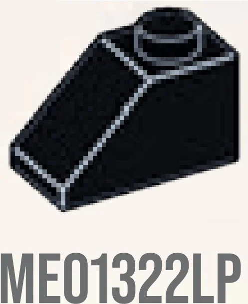 Slope Brick 45 1 x 2 in Grey, Charcoal