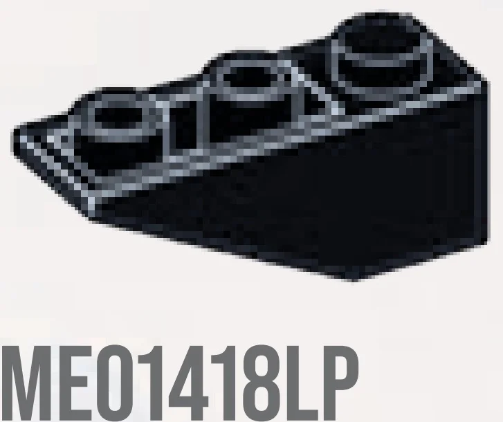 Slope brick 33 1 x 3 inverse in Grey, Charcoal
