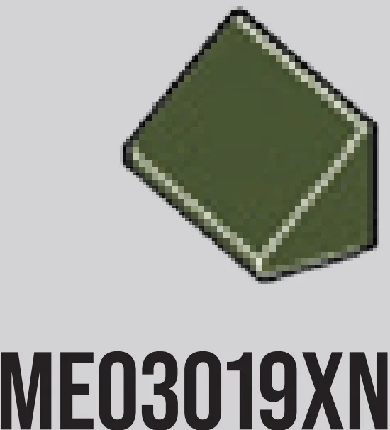 Slope 45 2 x 1 in Dark Green, Military