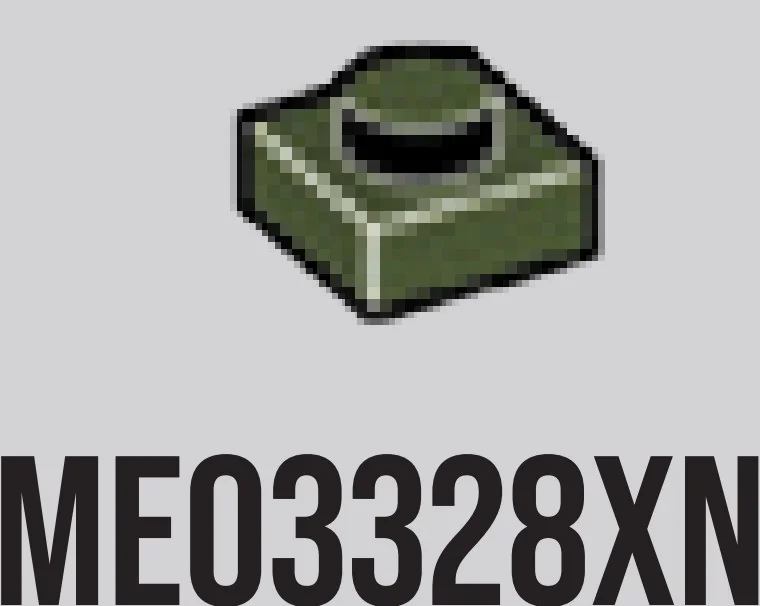 Plate 1 x 1 - Type 03 in Dark Green, Military