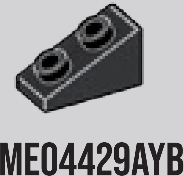 Slope brick 33 1 x 2 with studs on slope