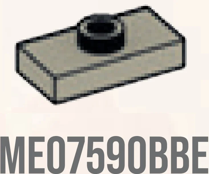 Plate Modified 1 x 2 with one stud, center