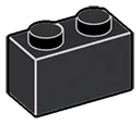 Brick 1 x 2 in Gray, Dull