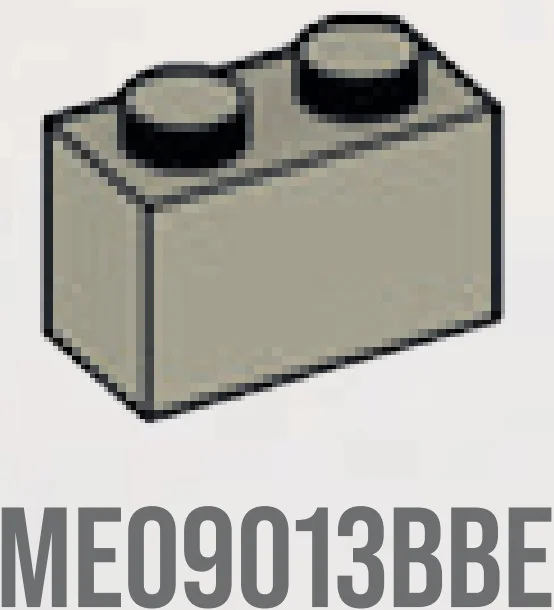 Brick 1 x 2 in Beige, Dark