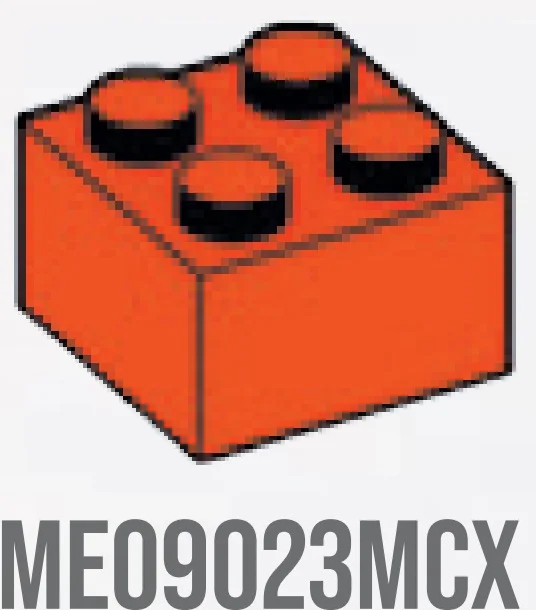 Brick 2 x 2 in Orange, Marigold