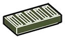 Tile 1 x 2 with lateral notches