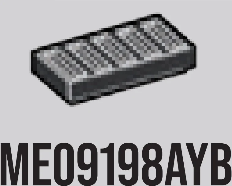 Tile Textured 1 x 2 with lateral notches