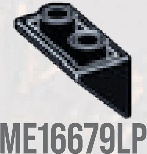 Slope brick 45 2 x 1 inverse in Grey, Charcoal