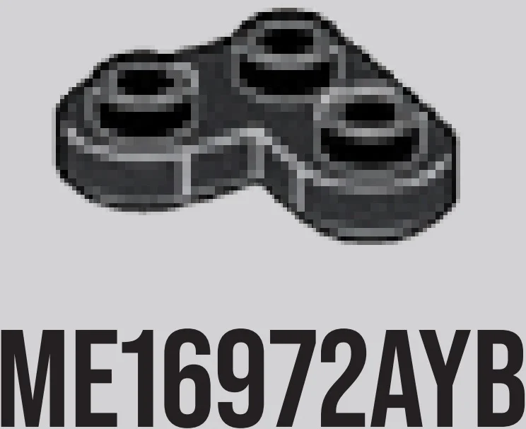 Plate Round 2 x 2 Corner w/ Rounded Corners in Gray, Dark Charcoal