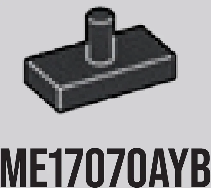 Tile Modified 1 x 2 with Vertical Bar Peg / Joystick in Gray, Dark Charcoal
