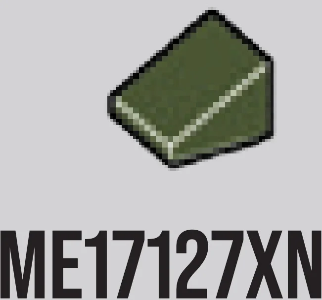 Slope 36 1 x 1 in Dark Green, Military