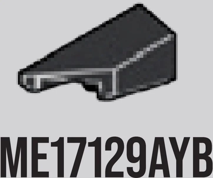 Wedge Slope 25 1 x 2 corner, left in Gray, Dark Charcoal