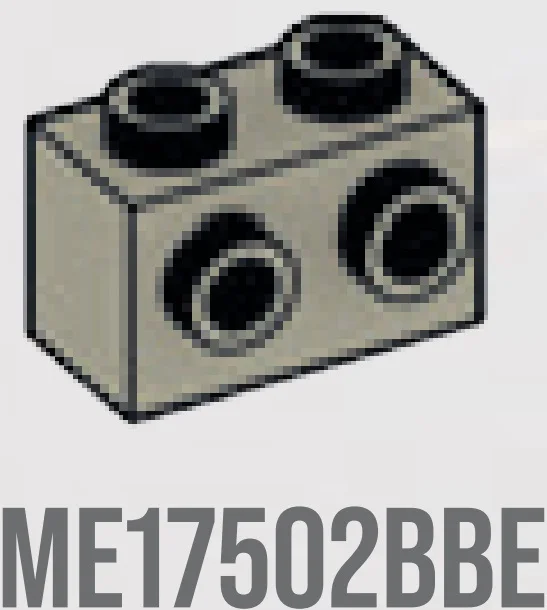Brick Modified 1 x 2 with side studs