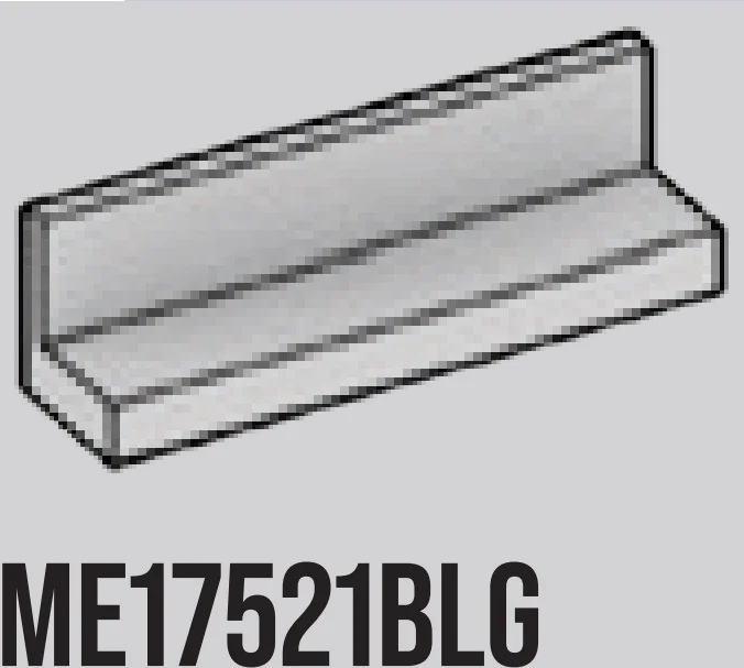 Panel 1 x 1 x 4 in Gray, Dull