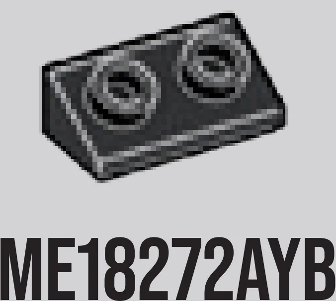 Slope brick 36 2 x 1 with open studs on slope in Gray, Dark Charcoal