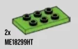 Plate Modified 2 x 4 with 6 studs