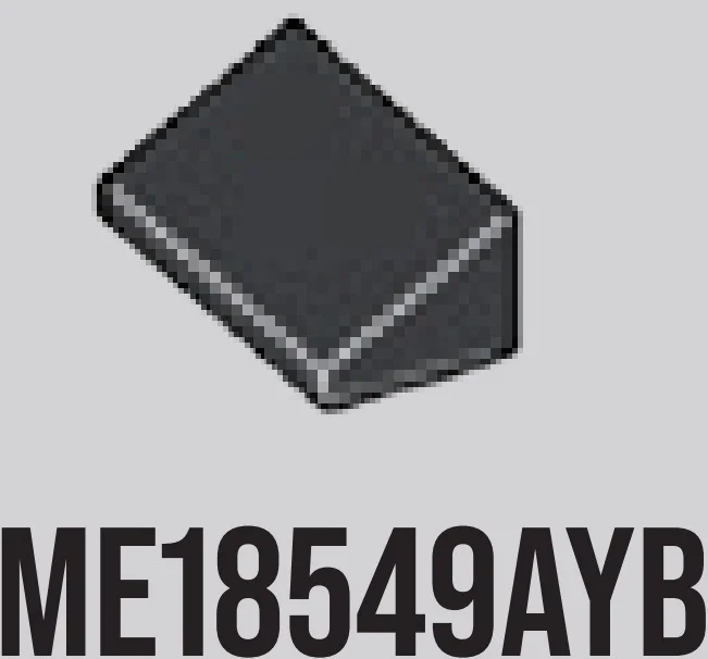 Slope 36 2 x 1 in Gray, Dark Charcoal
