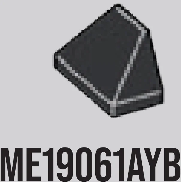 Slope brick 45 2 x 1 double / 60 in Gray, Dark Charcoal