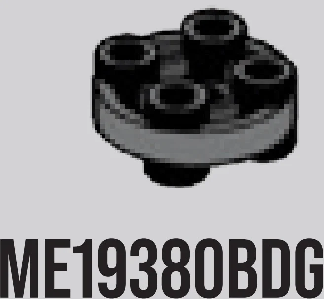 Plate 2 x 2 round Connector: male:male in Gray, Dark (Flake)