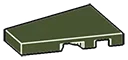 Tile Wedge 2 x 3 - Left