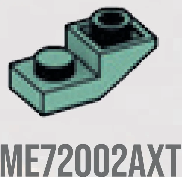 Slope Inverted 22 2 x 1 inverse in Green, Vertigris (Sand Green)