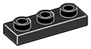 Plate 1 x 3 with hollow studs