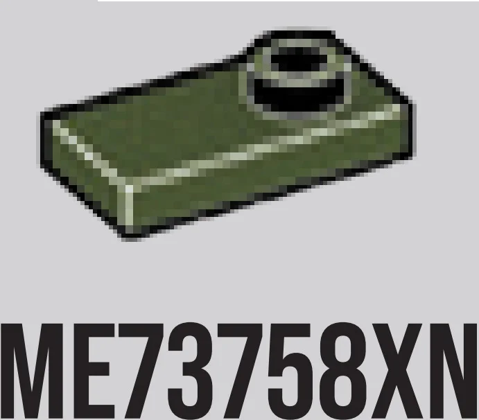 Plate Modified 1 x 2 with one stud, offset in Dark Green, Military