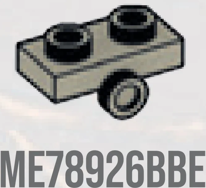 Bracket Plate 1 x 2 with one stud on side