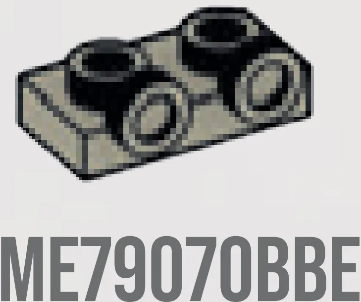 Bracket Plate 1 x 2 with two studs on side, ascending