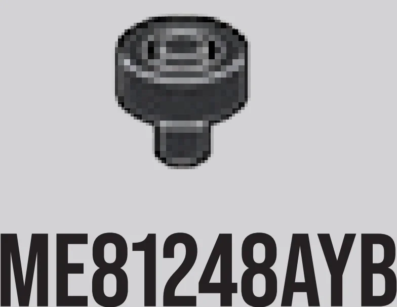 Connector: pin with cylindrical socket at top in Gray, Dark Charcoal