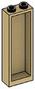 Wall 2 x 5 x 1 in Brown, Golden