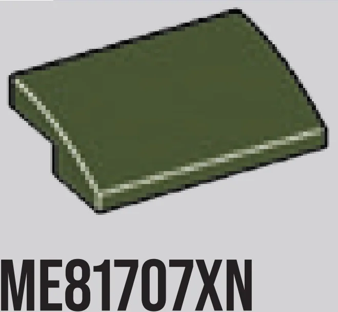 Slope tile 33 3 x 2 curved slope in Dark Green, Military
