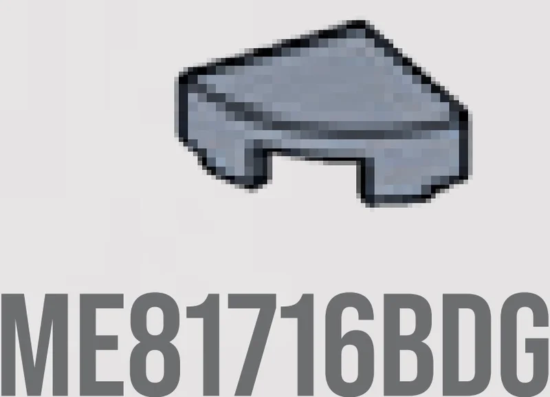 Tile 1 x 1 quarter round in Gray, Dark (Flake)