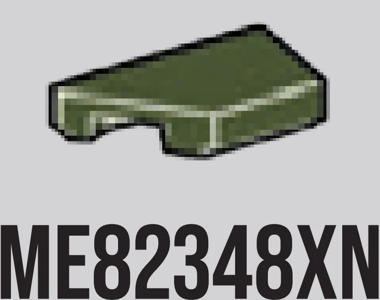 Tile 1 x 2 missing left corner in Dark Green, Military
