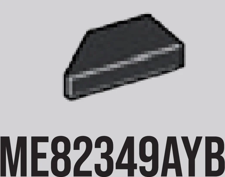 Tile 1 x 2 missing right corner in Gray, Dark Charcoal