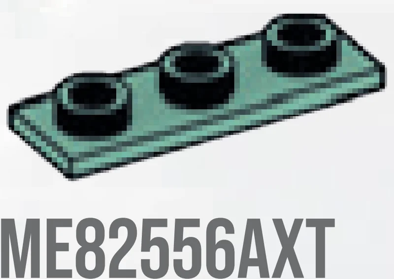 Tile 1 x 3 inverse in Green, Vertigris (Sand Green)