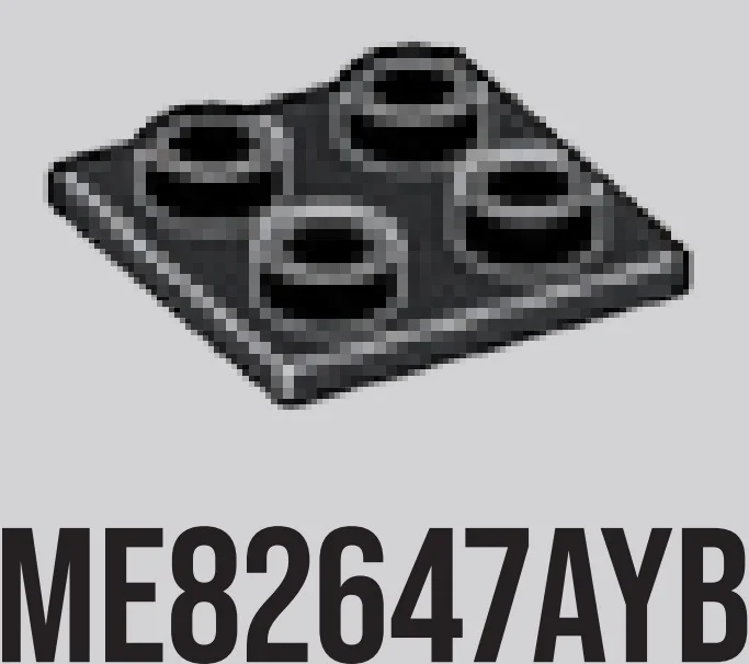 Tile 2 x 2 inverse in Gray, Dark Charcoal