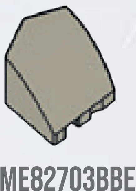 Slope 2 x 3, corner/wedge left in Beige, Dark