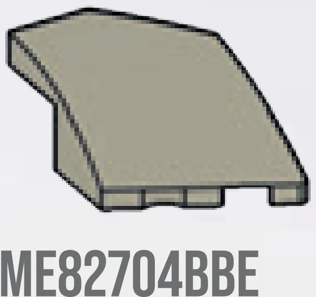 Slope 2 x 3, corner/wedge right in Beige, Dark