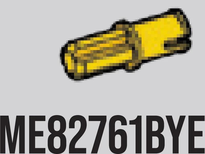 Connector: pin with axle in Yellow, Lemon