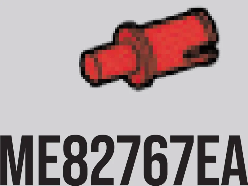 Tech: axle pin 0.5 long with small pin in Red, Cardinal