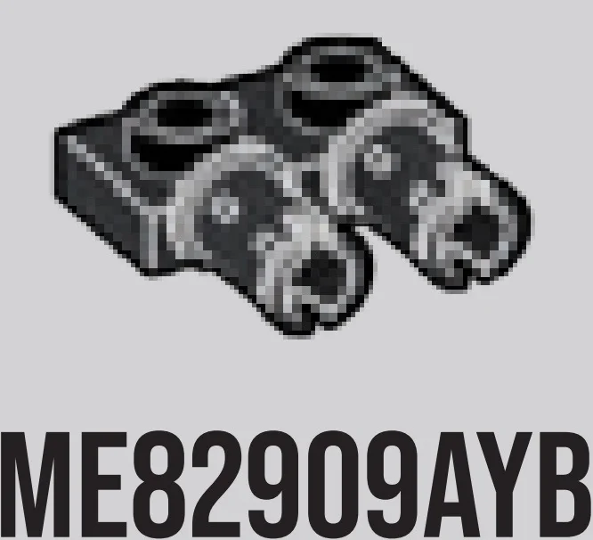 Connector: 1 x 2 plate with two pins in Gray, Dark Charcoal