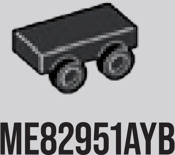 Bracket Tile 1 x 2 w/ Two Studs on Side, Descending in Gray, Dark Charcoal